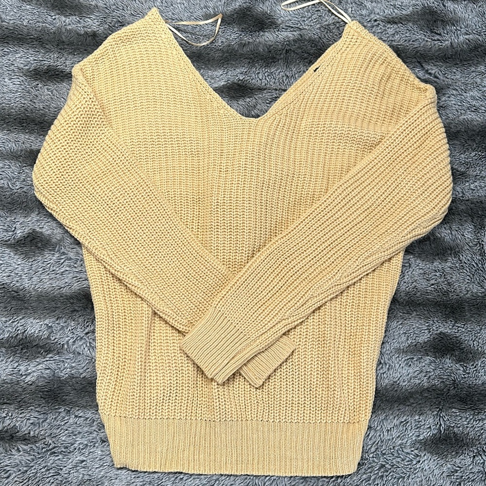 Twist Back Sweater